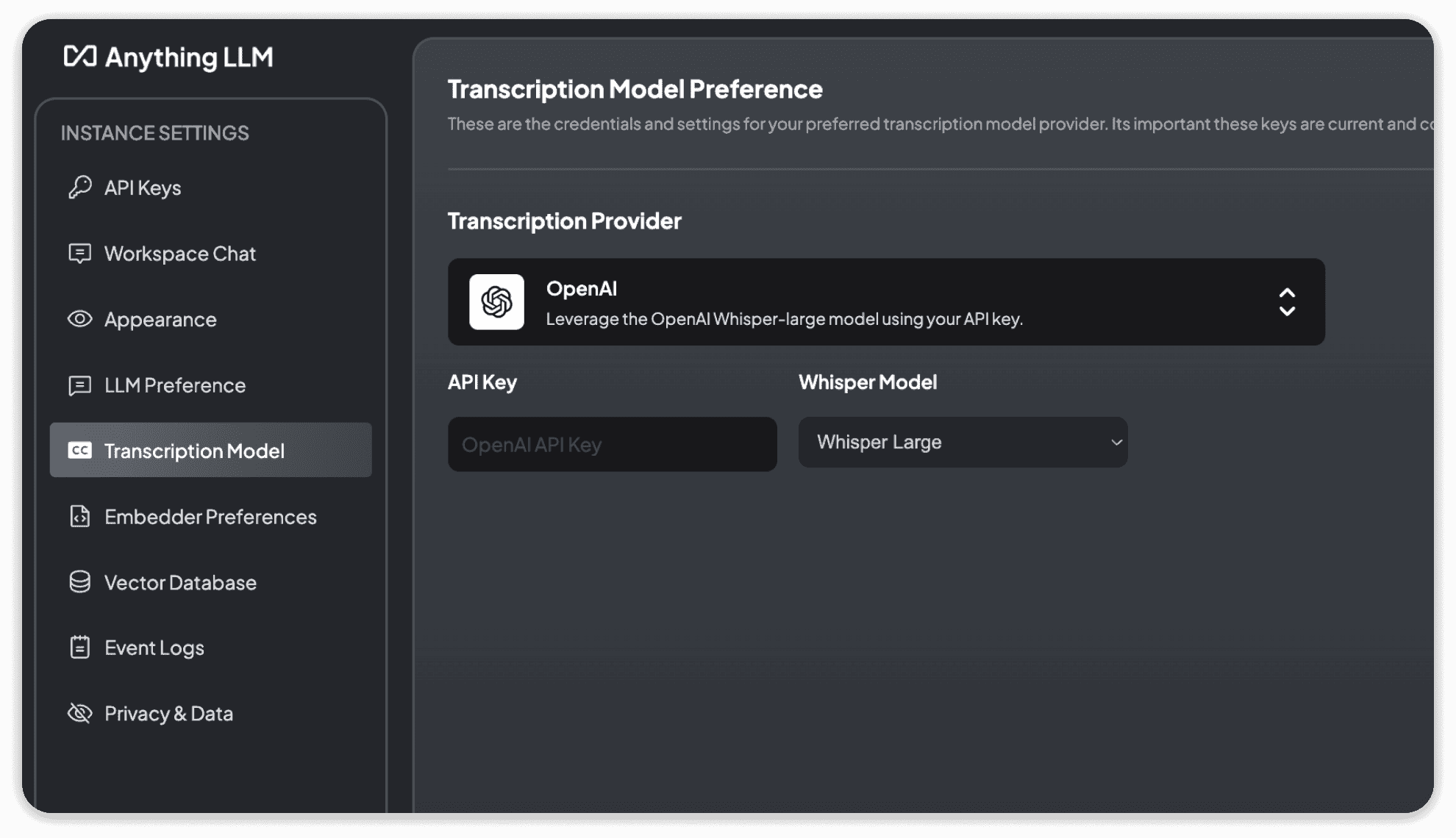 OpenAI Transcription Model