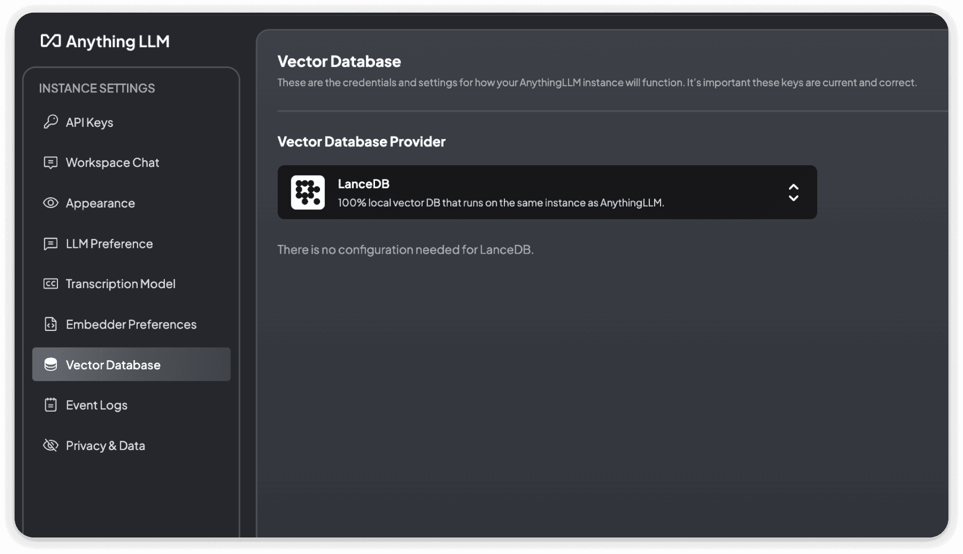 Lance DB Vector Database