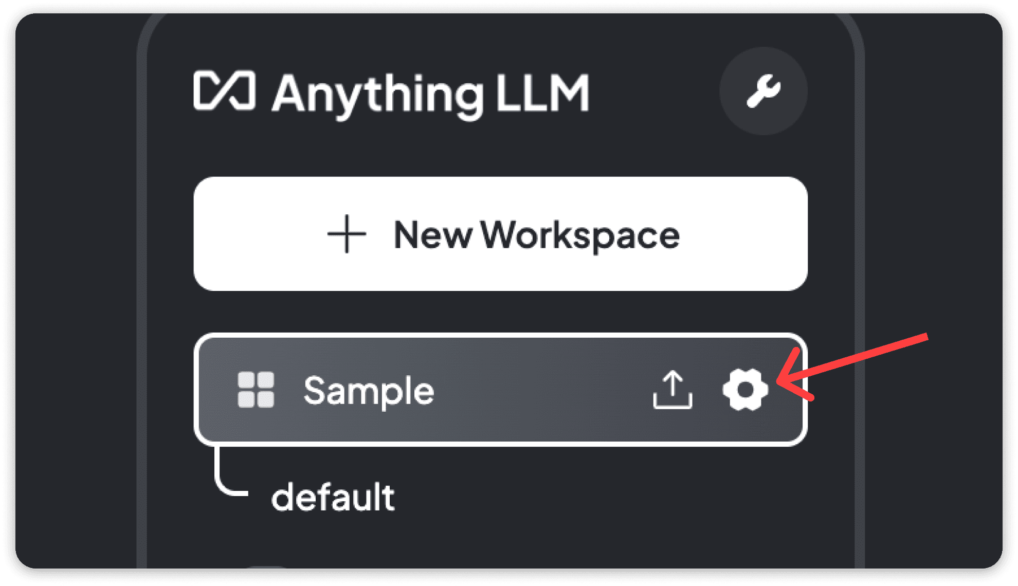 AnythingLLM Workspace settings