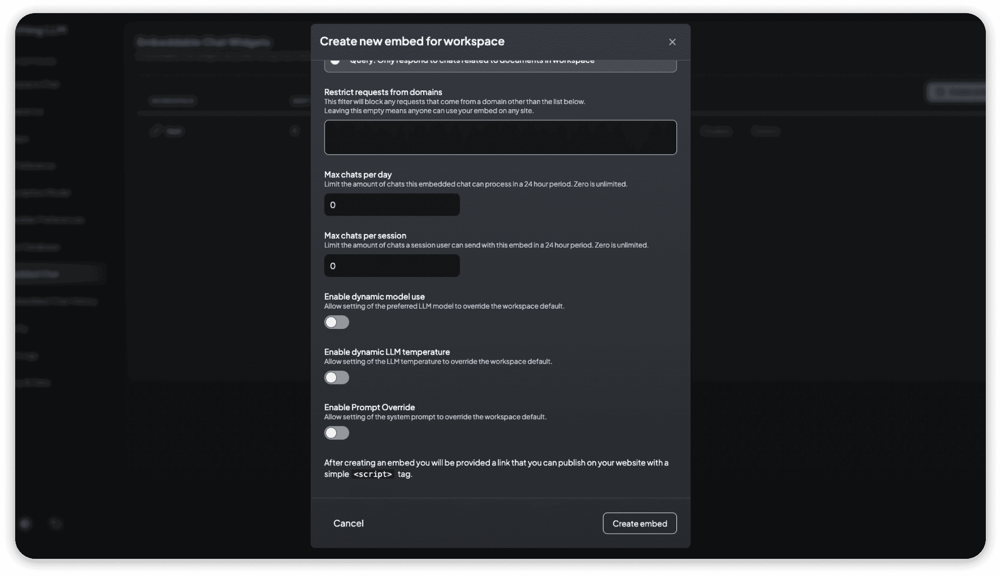 Embedded Chat Options 2